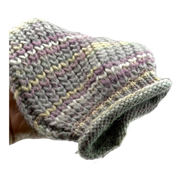 NICHOLAS | S Small Pastel Striped Alpaca Crew Sweater Oversized - Picture 8 of 11